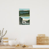 Uitzicht van het meer van Mt Whitney, regenboogHer Poster (Keuken)
