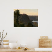 Uitzicht van het meer van Nemi - Jules Coignet Fin Poster (Keuken)