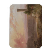 Uitzicht van het meer van Nemi op Sunset Magneet (Verticaal)