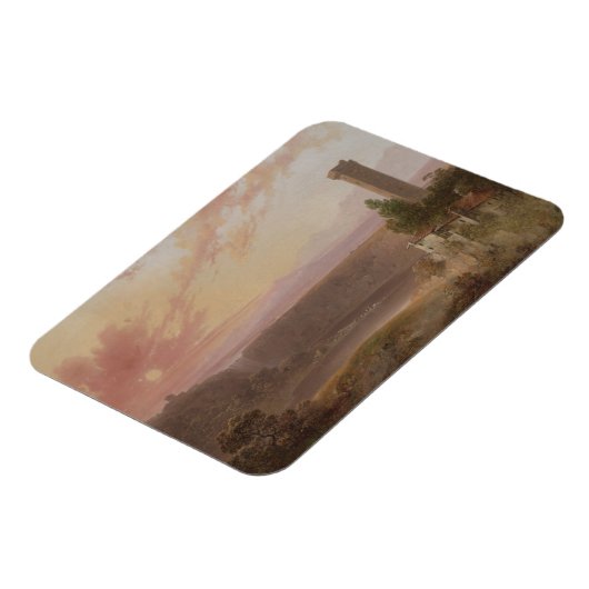 Uitzicht van het meer van Nemi op Sunset Magneet (Linkerzijde)