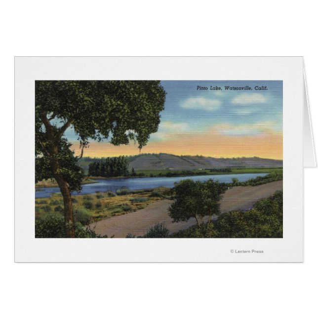 Uitzicht van het meer van Pinto (Voorkant Horizontaal)