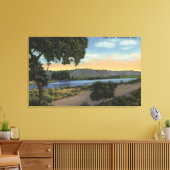 Uitzicht van het meer van Pinto Canvas Afdruk (Insitu (Woonkamer))