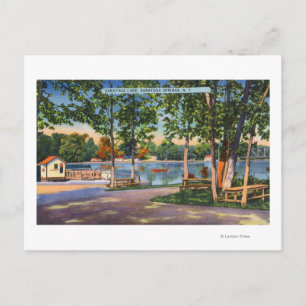 Uitzicht van het meer van Saratoga Briefkaart