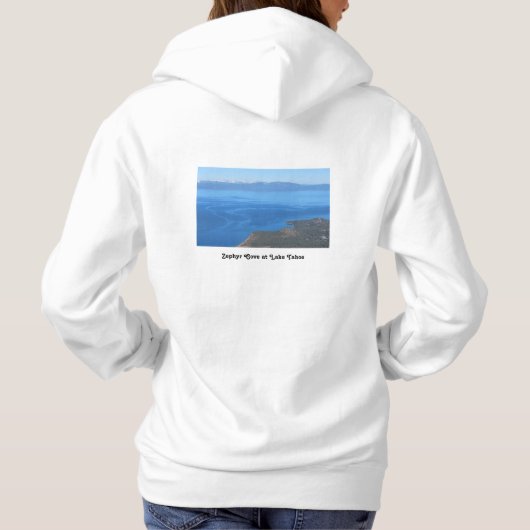 Uitzicht van het meer van Tahoe Hoodie (Achterkant)