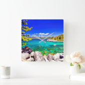 Uitzicht van het meer van Tahoe Vierkante Klok (Huis)