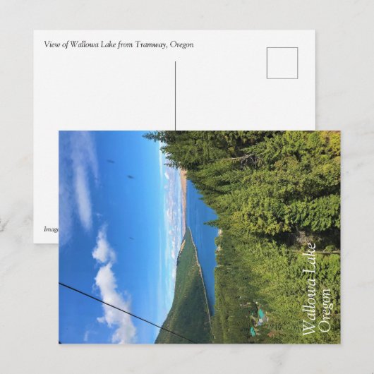 Uitzicht van het meer van Wallowa, Oregon Briefkaart (Voorkant / Achterkant)