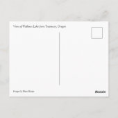 Uitzicht van het meer van Wallowa, Oregon Briefkaart (Achterkant)