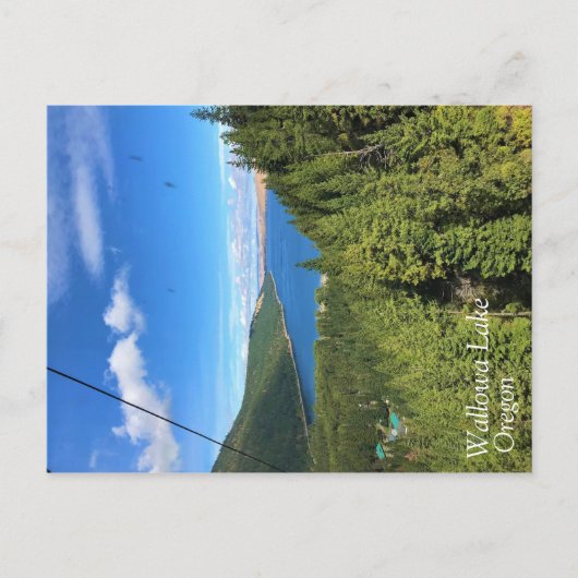 Uitzicht van het meer van Wallowa, Oregon Briefkaart (Voorkant)