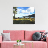 Uitzicht van het meer van Wallowa, Oregon Canvas Afdruk (Insitu (Woonkamer))