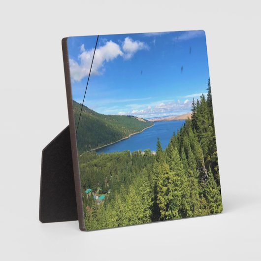 Uitzicht van het meer van Wallowa, Oregon Fotoplaat (Voorkant)