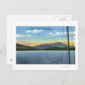 Uitzicht van het meer van Whiteface Inn Dock Briefkaart (Voorkant / Achterkant)