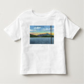 Uitzicht van het meer van Whiteface Inn Dock Kinder Shirts (Voorkant)