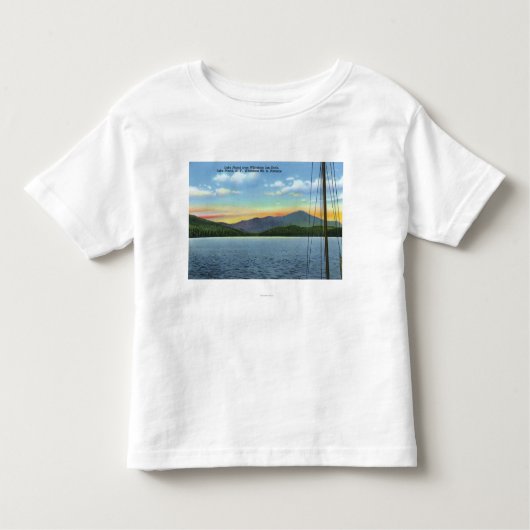 Uitzicht van het meer van Whiteface Inn Dock Kinder Shirts (Voorkant)