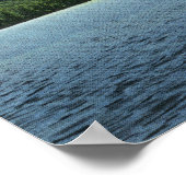 Uitzicht van het meer van Whiteface Inn Dock Poster (Hoek)