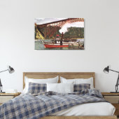 Uitzicht van het meisje van het misste ledige acht canvas afdruk (Insitu (Slaapkamer))