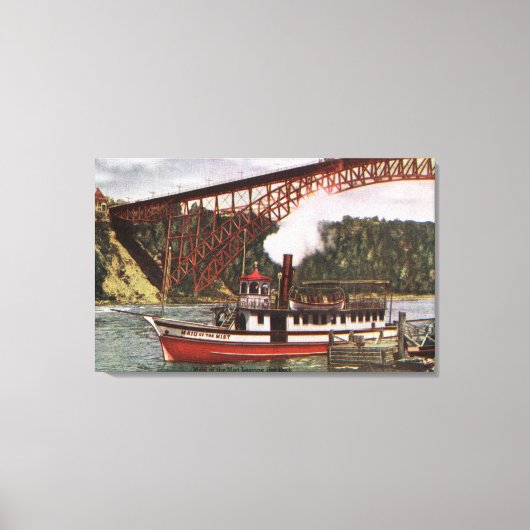 Uitzicht van het meisje van het misste ledige acht canvas afdruk (Voorkant)