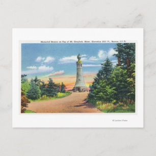 Uitzicht van het Memorial Beacon Briefkaart