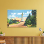 Uitzicht van het Memorial Beacon Canvas Afdruk (Insitu (Woonkamer))