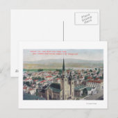 Uitzicht van het Merritt-meer van de Bank van de U Briefkaart (Voorkant / Achterkant)