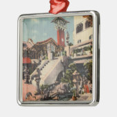 Uitzicht van het Mission Inn & Oriental Court Metalen Ornament (Links)