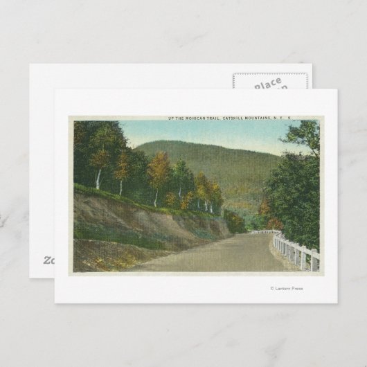 Uitzicht van het Mohikaanse spoor Briefkaart (Voorkant / Achterkant)