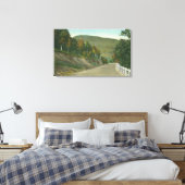 Uitzicht van het Mohikaanse spoor Canvas Afdruk (Insitu (Slaapkamer))