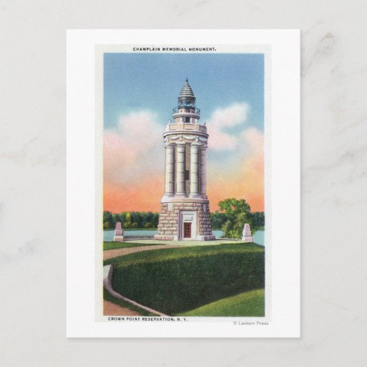 Uitzicht van het Monument voor de Champlap Briefkaart (Voorkant)
