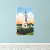 Uitzicht van het Monument voor de Champlap Canvas Afdruk (Insitu (Houten vloer))
