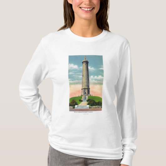 Uitzicht van het Myles Standish-monument # 2 T-shirt (Voorkant)