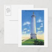 Uitzicht van het Myles Standish-monument Briefkaart (Voorkant / Achterkant)