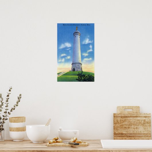 Uitzicht van het Myles Standish-monument Poster (Keuken)