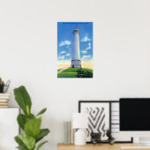 Uitzicht van het Myles Standish-monument Poster (Thuiskantoor)