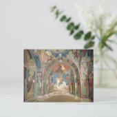 Uitzicht van het narthex, 1332-3 briefkaart (Staand voorkant)