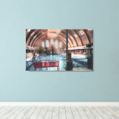 Uitzicht van het NatatoriumBoise, ID Canvas Afdruk (Insitu (Houten vloer))