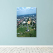 Uitzicht van het Nationaal Mall Canvas Afdruk (Insitu (Houten vloer))
