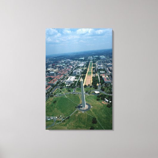 Uitzicht van het Nationaal Mall Canvas Afdruk (Voorkant)