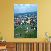 Uitzicht van het Nationaal Mall Canvas Afdruk (Insitu (Woonkamer))