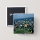 Uitzicht van het Nationaal Mall Vierkante Button 5,1 Cm (Voorkant /achterkant)