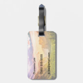 Uitzicht van het Nationaal Park Yosemite Bagagelabel (Achterkant verticaal)