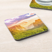 Uitzicht van het Nationaal Park Yosemite Bier Onderzetter (Linkerzijde)