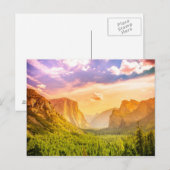 Uitzicht van het Nationaal Park Yosemite Briefkaart (Voorkant / Achterkant)