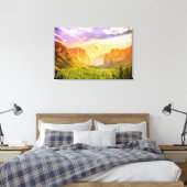 Uitzicht van het Nationaal Park Yosemite Canvas Afdruk (Insitu (Slaapkamer))