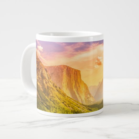 Uitzicht van het Nationaal Park Yosemite Grote Koffiekop (Links)