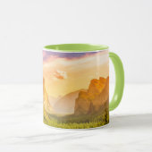 Uitzicht van het Nationaal Park Yosemite Mok (Voorkant rechts)