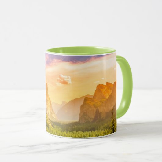 Uitzicht van het Nationaal Park Yosemite Mok (Voorkant rechts)