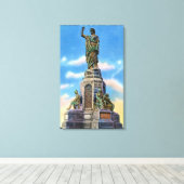 Uitzicht van het Nat'l Monument voor Amerikaanse v Canvas Afdruk (Insitu (Houten vloer))