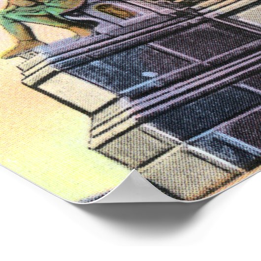 Uitzicht van het Nat'l Monument voor Amerikaanse v Poster (Hoek)