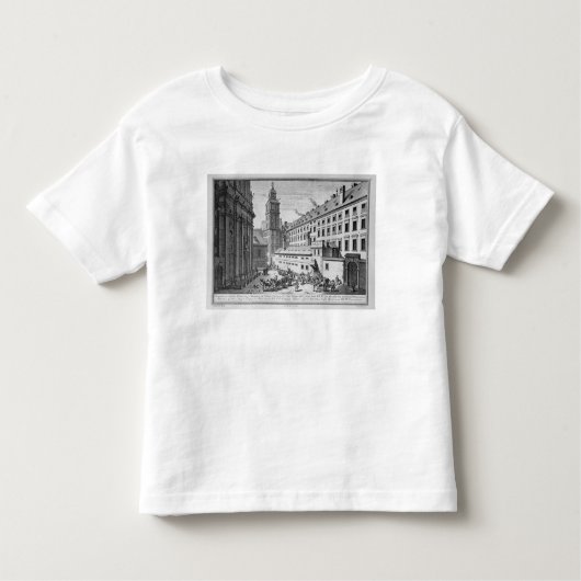 Uitzicht van het nieuwe waarnemingscentrum in de j kinder shirts (Voorkant)