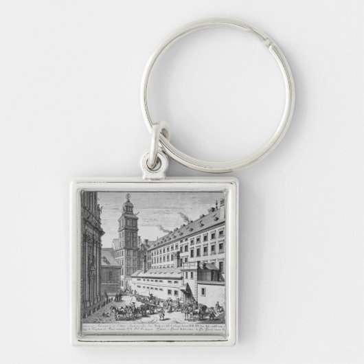 Uitzicht van het nieuwe waarnemingscentrum in de j sleutelhanger (Voorkant)