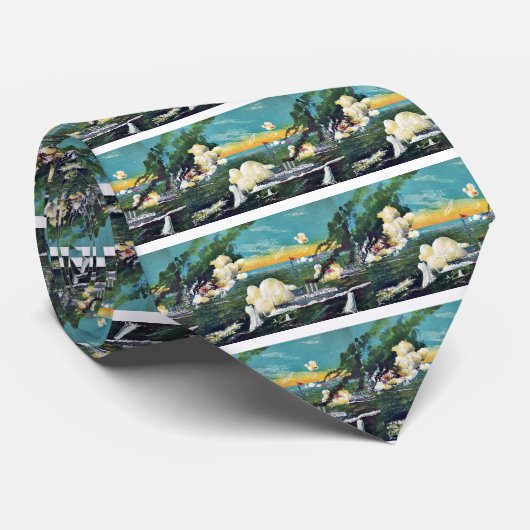 Uitzicht van het onmiddellijk zinken van de schepe stropdas (Opgerold)